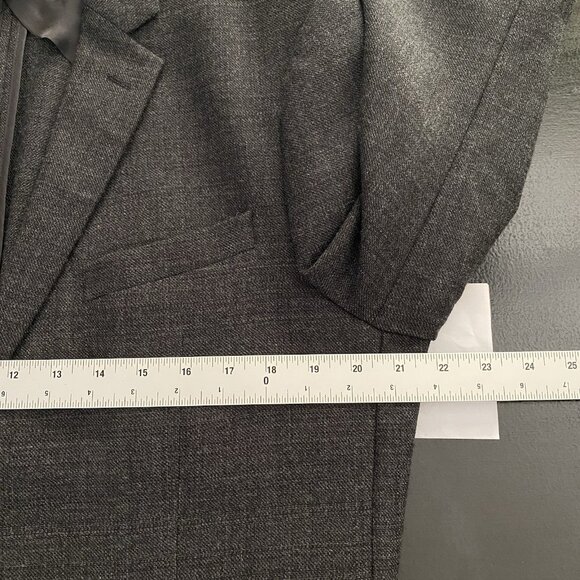 H&M x Freely Lanificio Comero Unstructured Sport Coat 41R Charcoal Patch Pocket - Picture 12 of 16